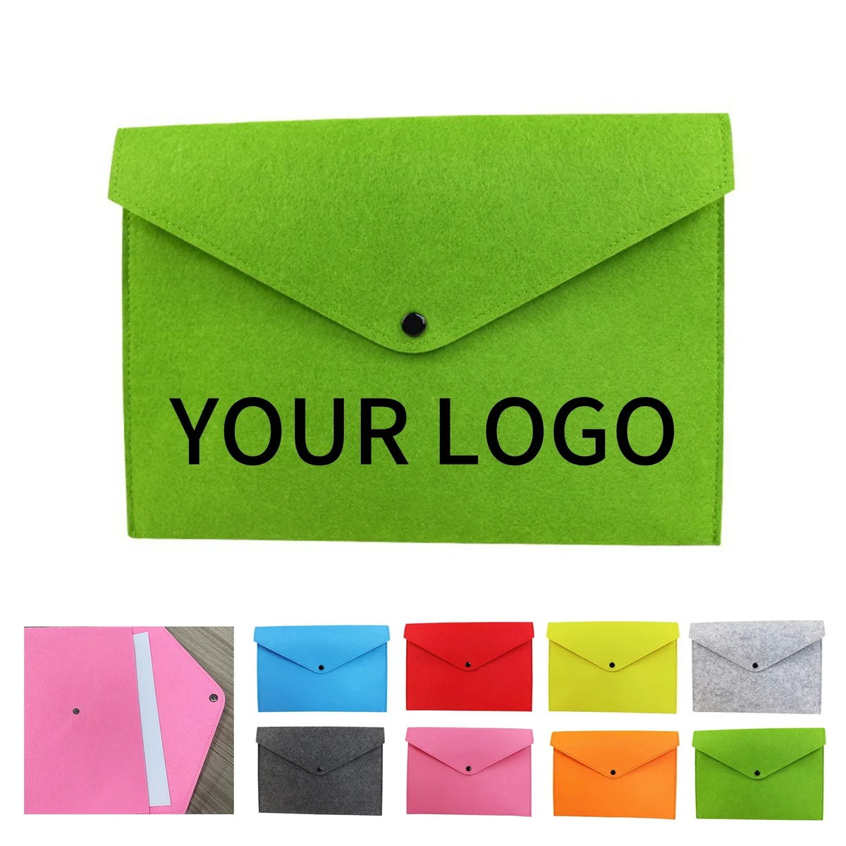 Felt A4 Document Bag 12.99x9.06 Inch Waterproof Design 1