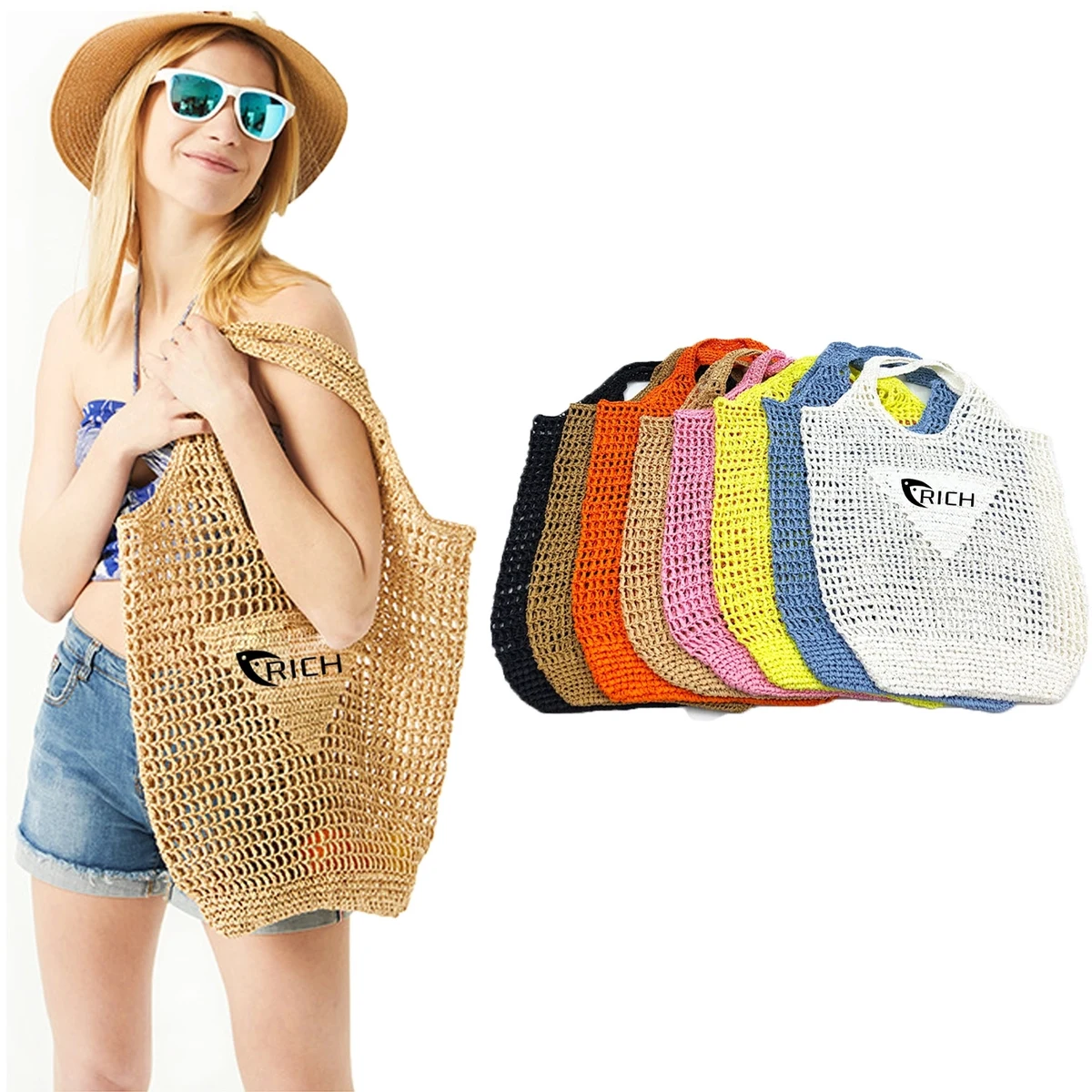 Large Handmade Rope Bag 1