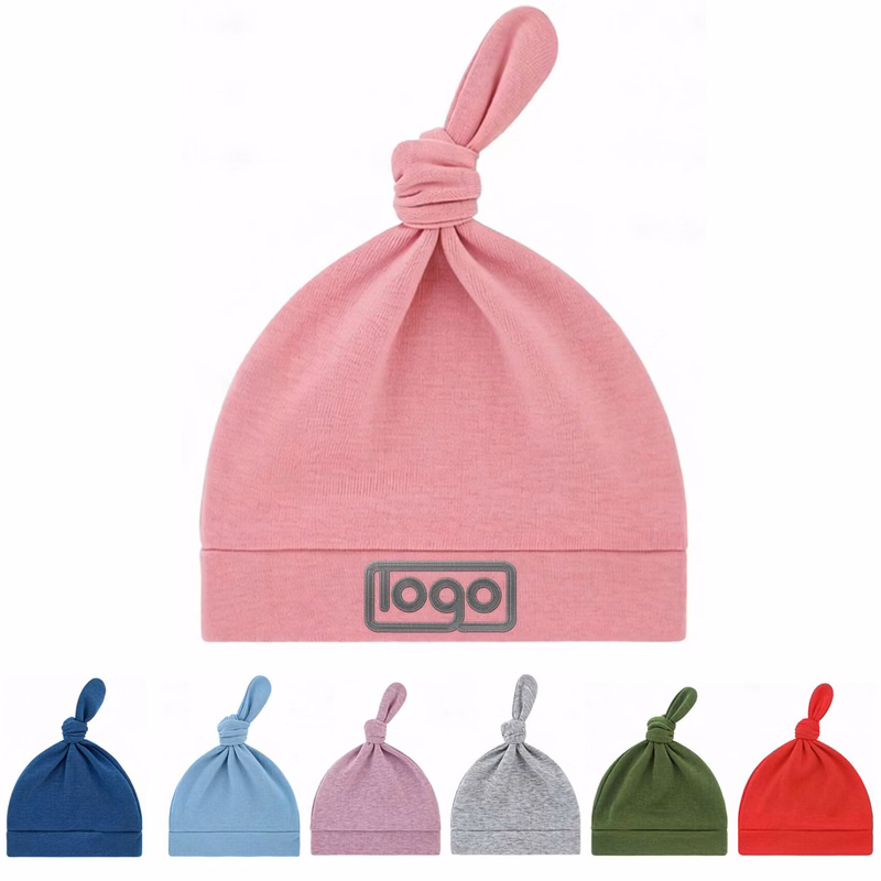 Newborn Cotton Knotted Top Knot Hat