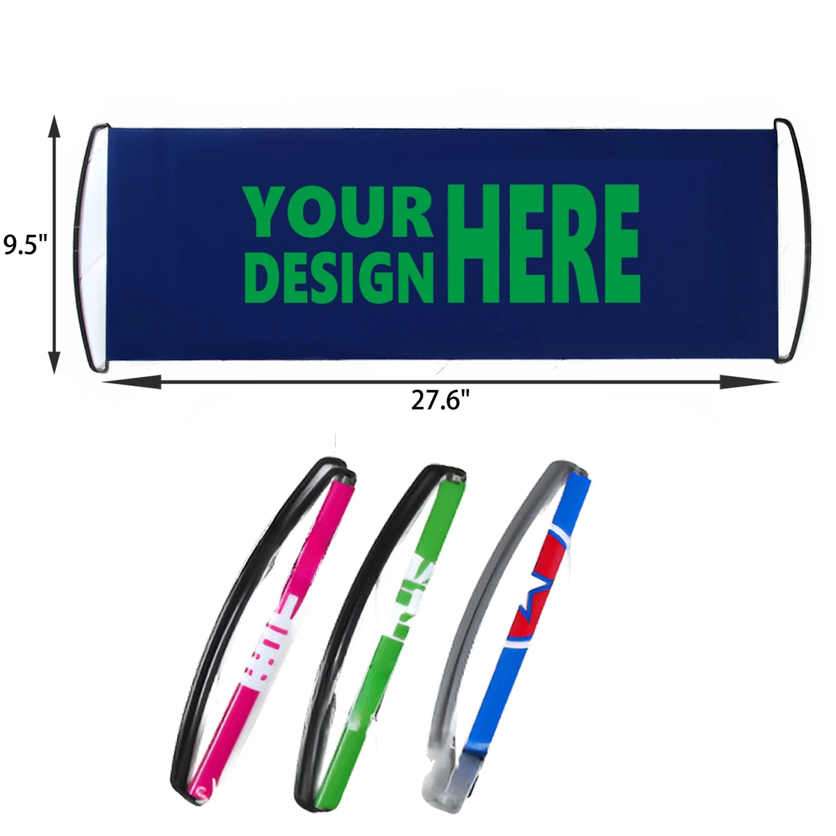 MOQ 50 PCS Durable Custom Retractable Handheld Banner 1