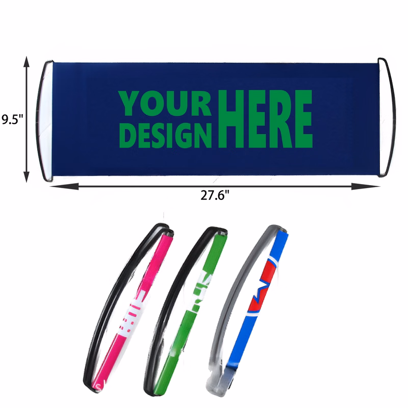 MOQ 50 PCS Durable Custom Retractable Handheld Banner