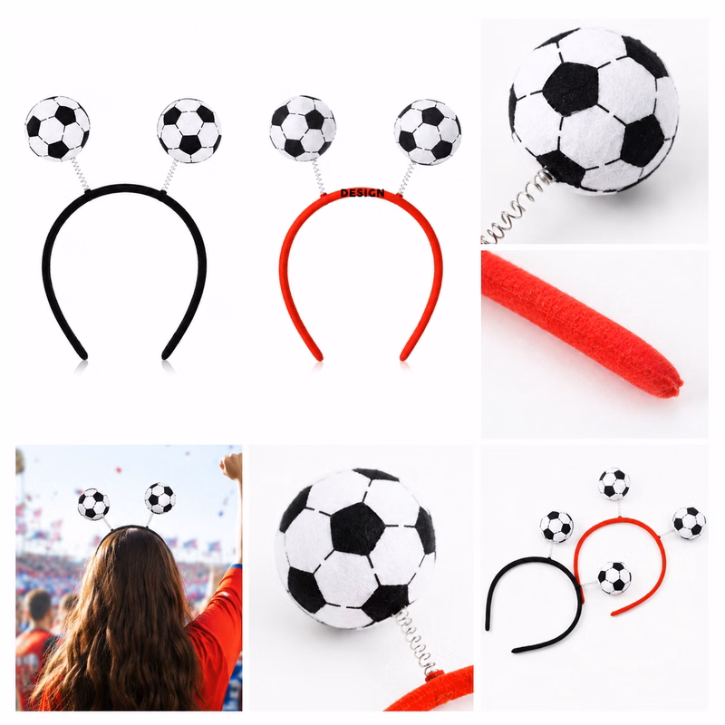 Soccer Ball Spring Headband for Game Day