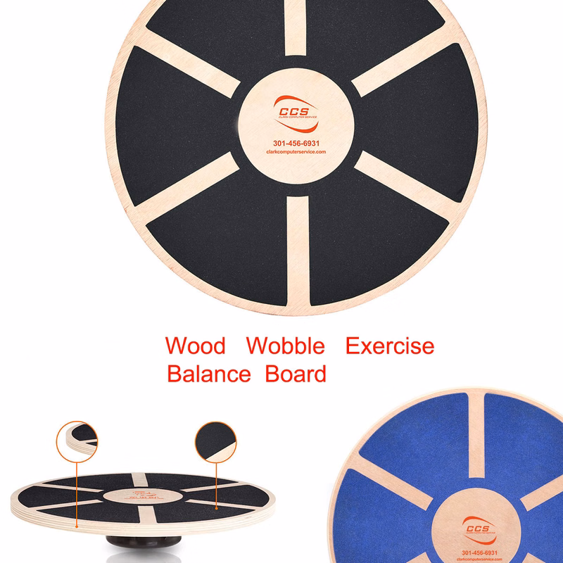Wood Wobble Exercise Balance Board