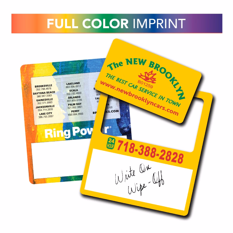 Write-On/ Wipe-Off Full Color Framer Magnet