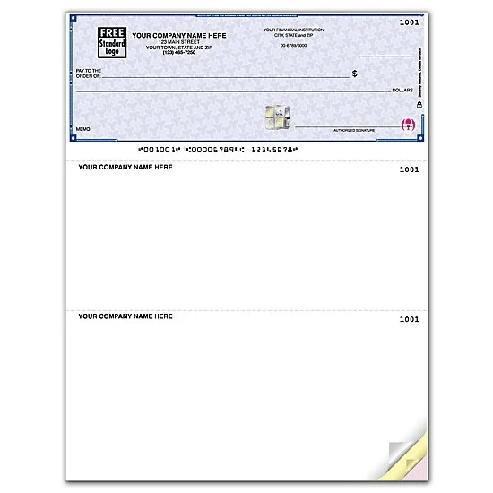 High security multipurpose laser voucher checks with lines 1