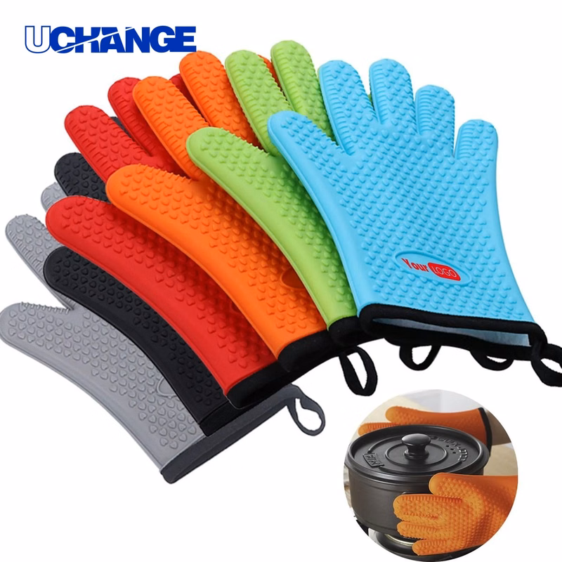 Silicone Insulated Five Finger Gloves for Baking