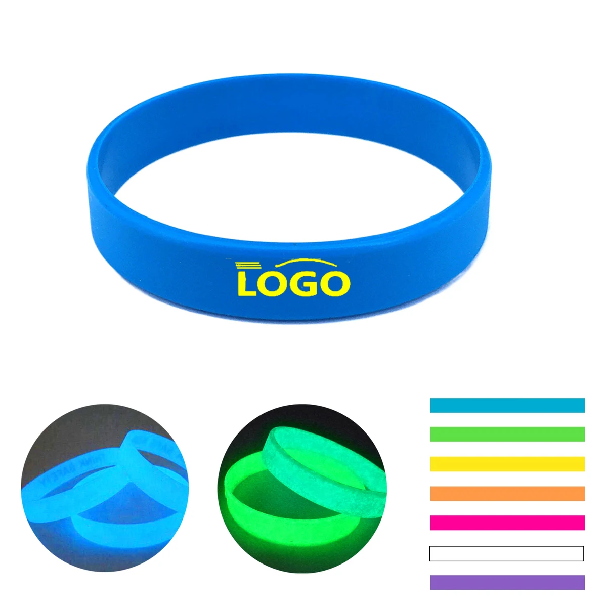 Glowing Silicone Wristbands 1