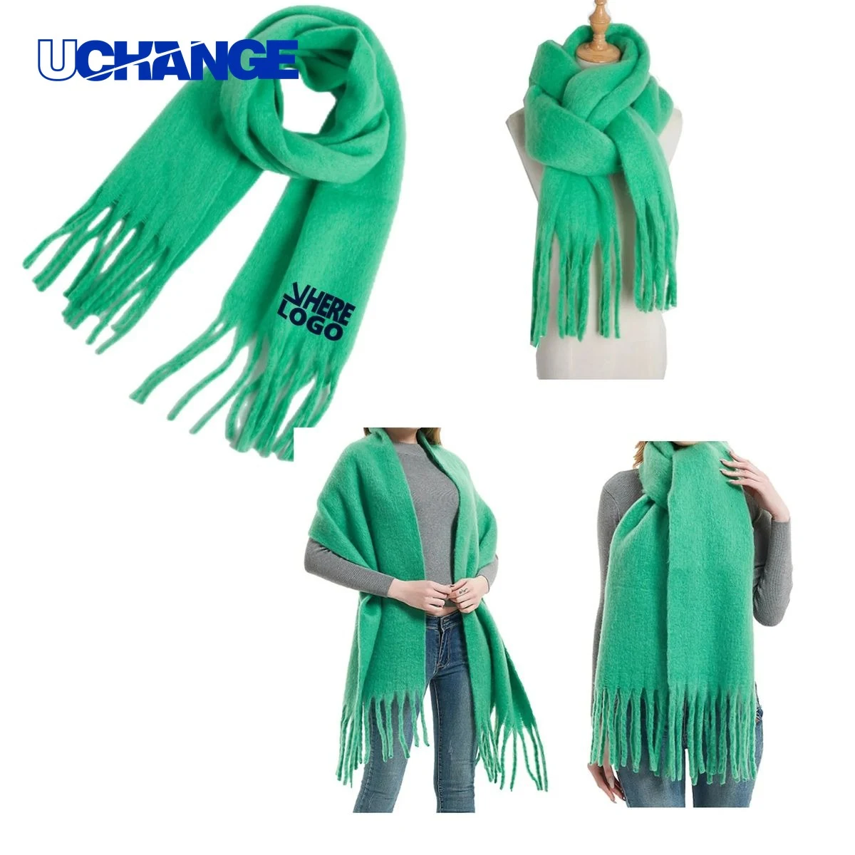 Women Tassel Scarf Shawl 1