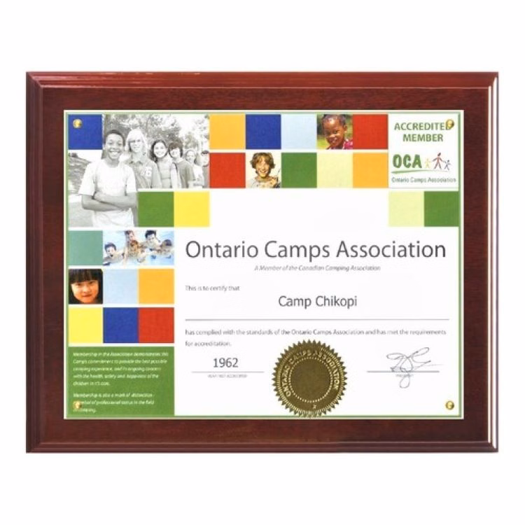 Certificate Presenter Plaque Kit-Mahogany