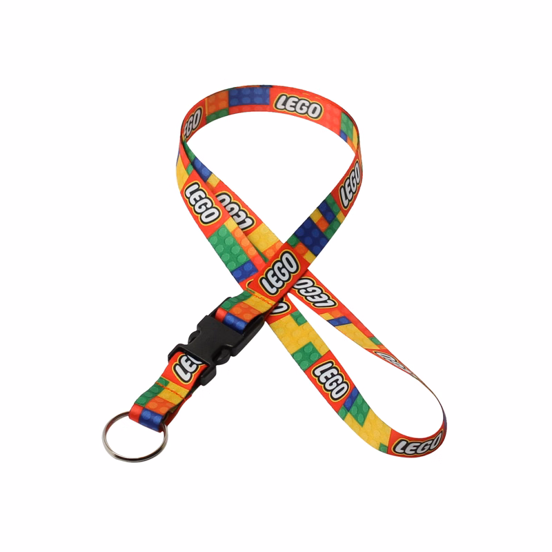 5/8" Digitally Sublimated Lanyard w/ Detachable Buckle