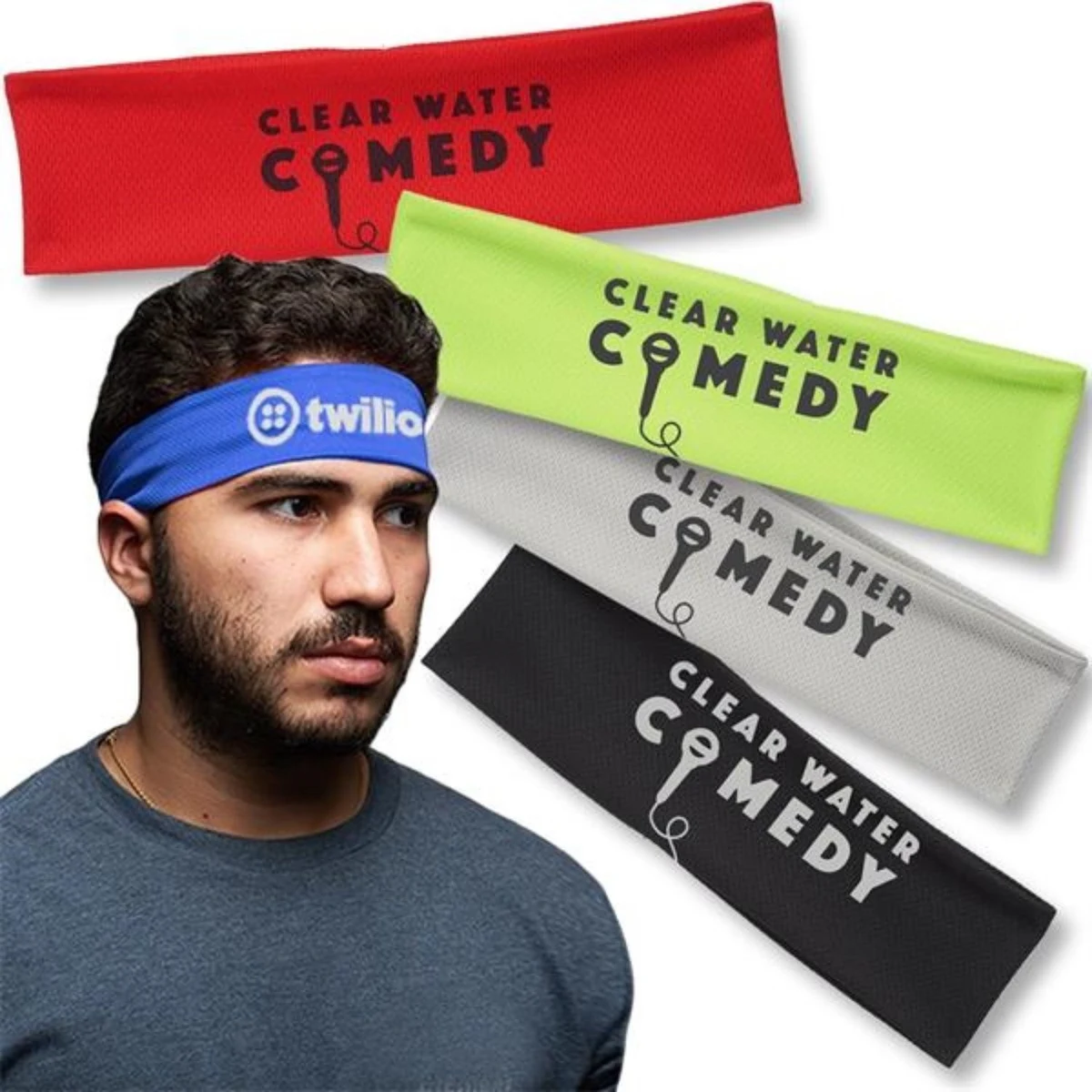 Classic Lightweight Headband w/ Custom Imprint Athletic 1