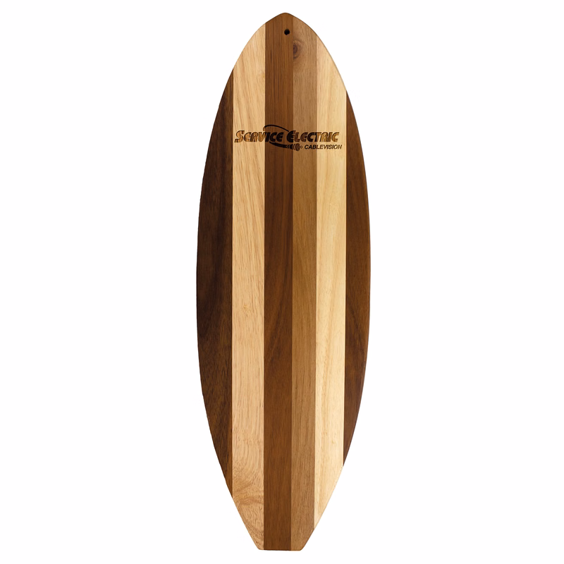 Rock & Branch® Shiplap Series Surfboard Cutting & Serving Board
