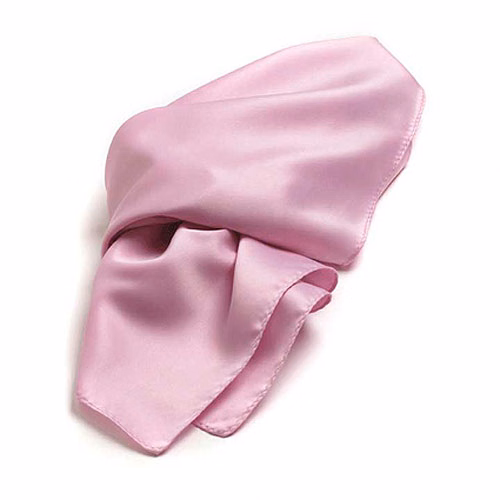 Pink Polyester Satin Scarf - 30"x30"