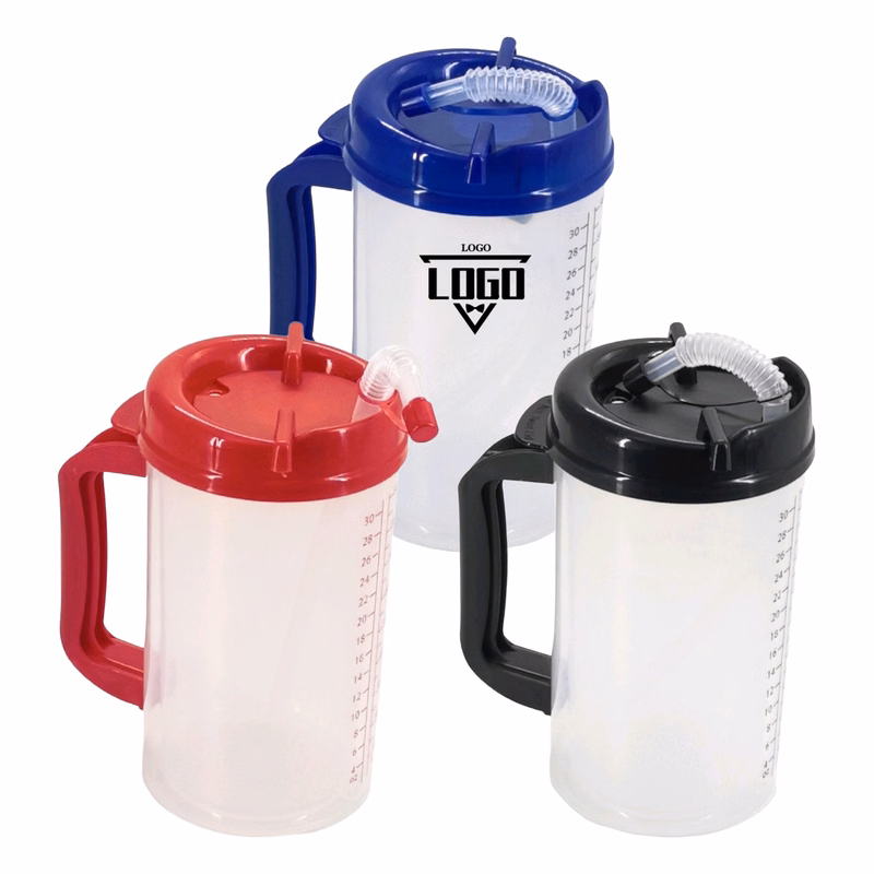 Custom Logo Plastic Hydration Cup With Scale Marks