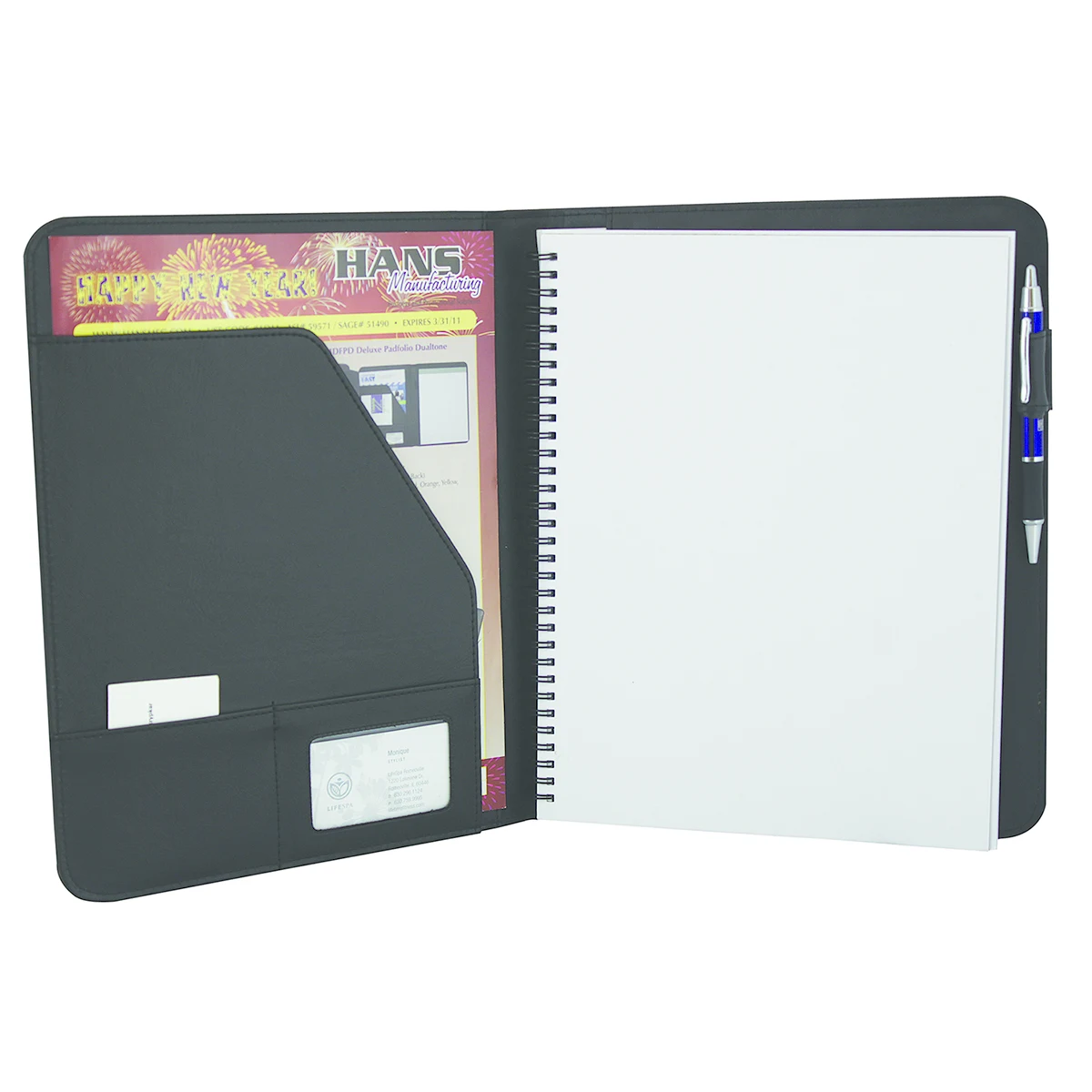 Deluxe Padfolio Plus Spiral Notebook 1