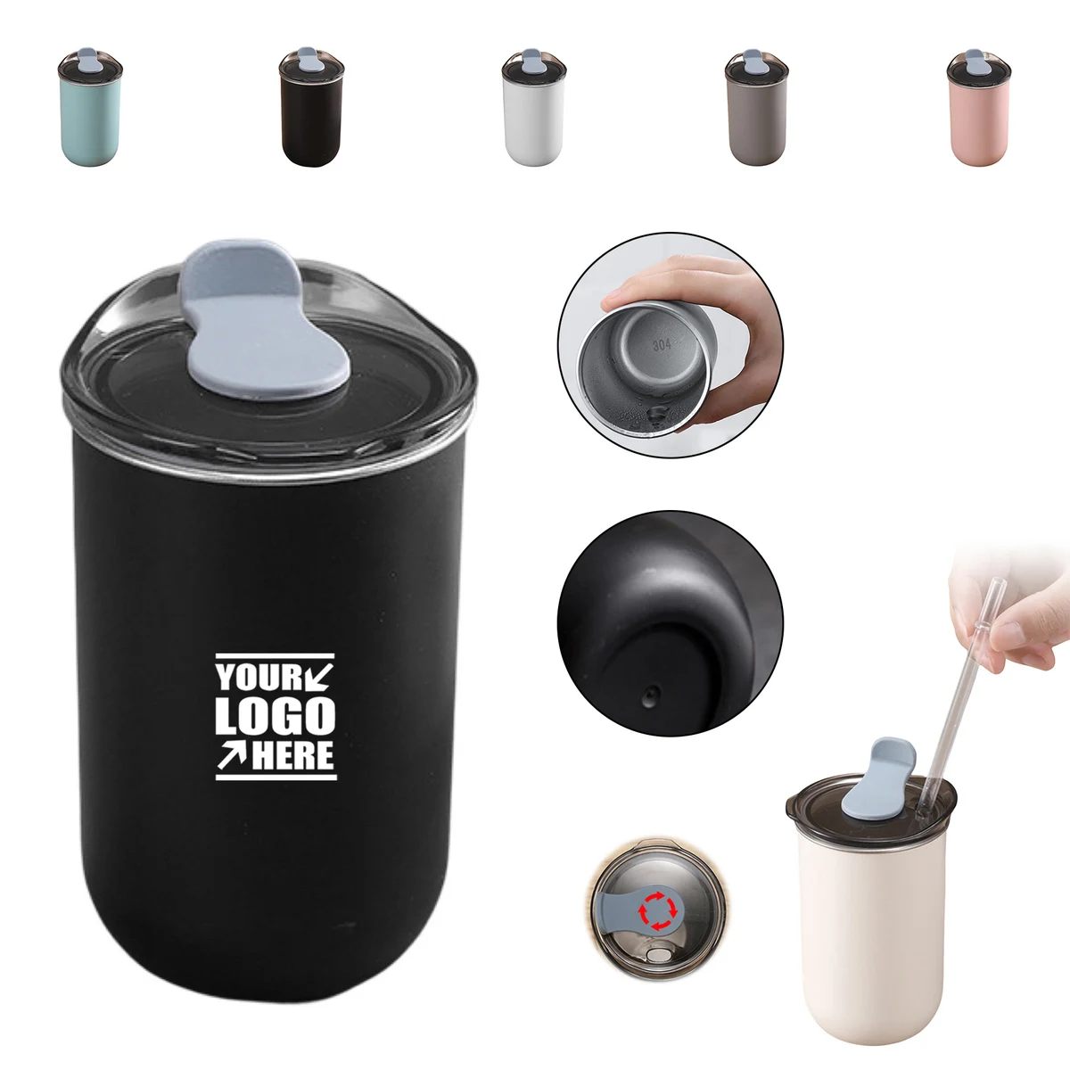 10 OZ Stainless Steel Vacuum Coffee Tumbler 1
