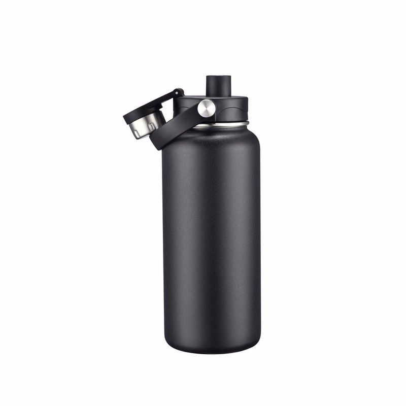 Endura 34 oz Black Vacuum Water Bottle