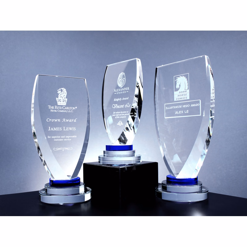 Crystal Schooner Award (7"x4")