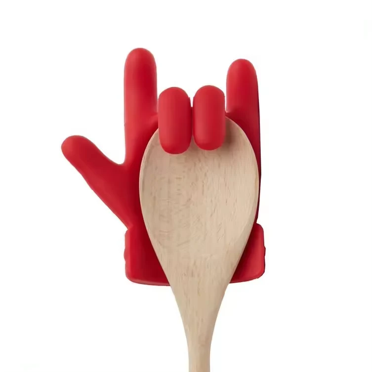 Silicone Spill Stopper / Spoon Rest Spatula Rack 1