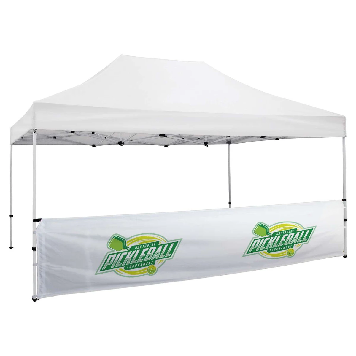 15' Premium Tent Half Wall Kit (Full-Color Imprint) 1