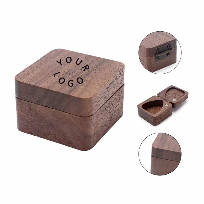 Wood Guitar Pick Box
