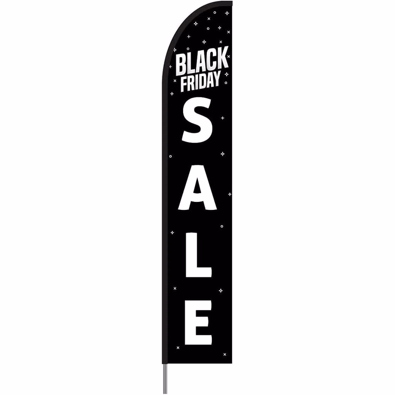 Black Friday Sale Feather Flag Pole Kit,feather banners Swooper Sign Banner, 15ft