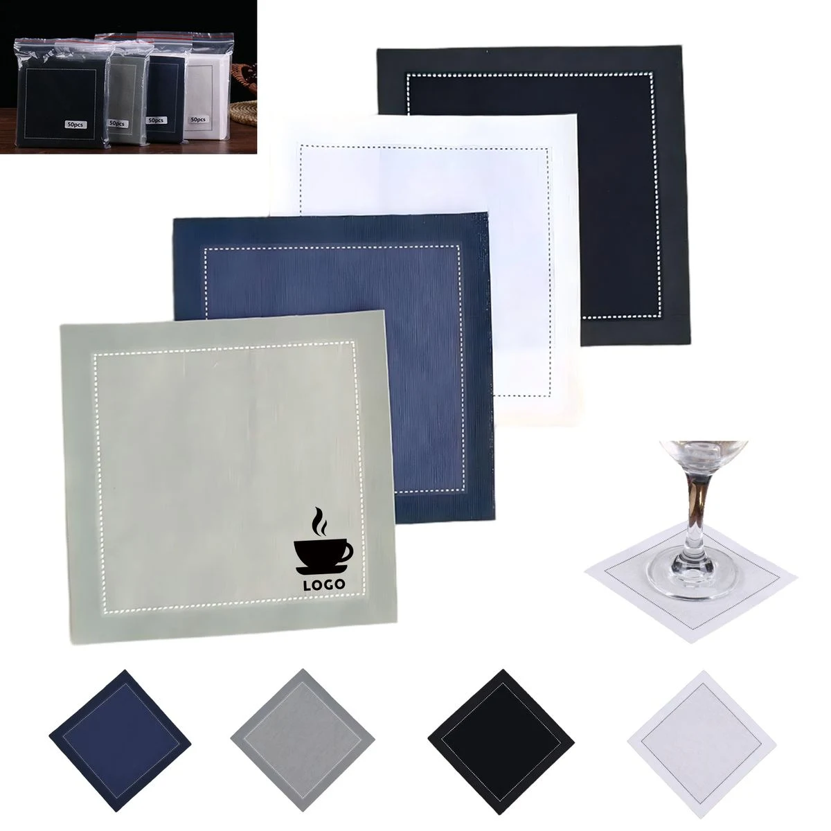 Cotton Cocktail Coaster For Western Style Dining 1