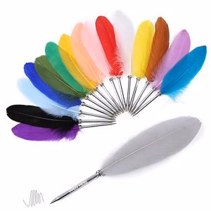Colorful Feather Pen