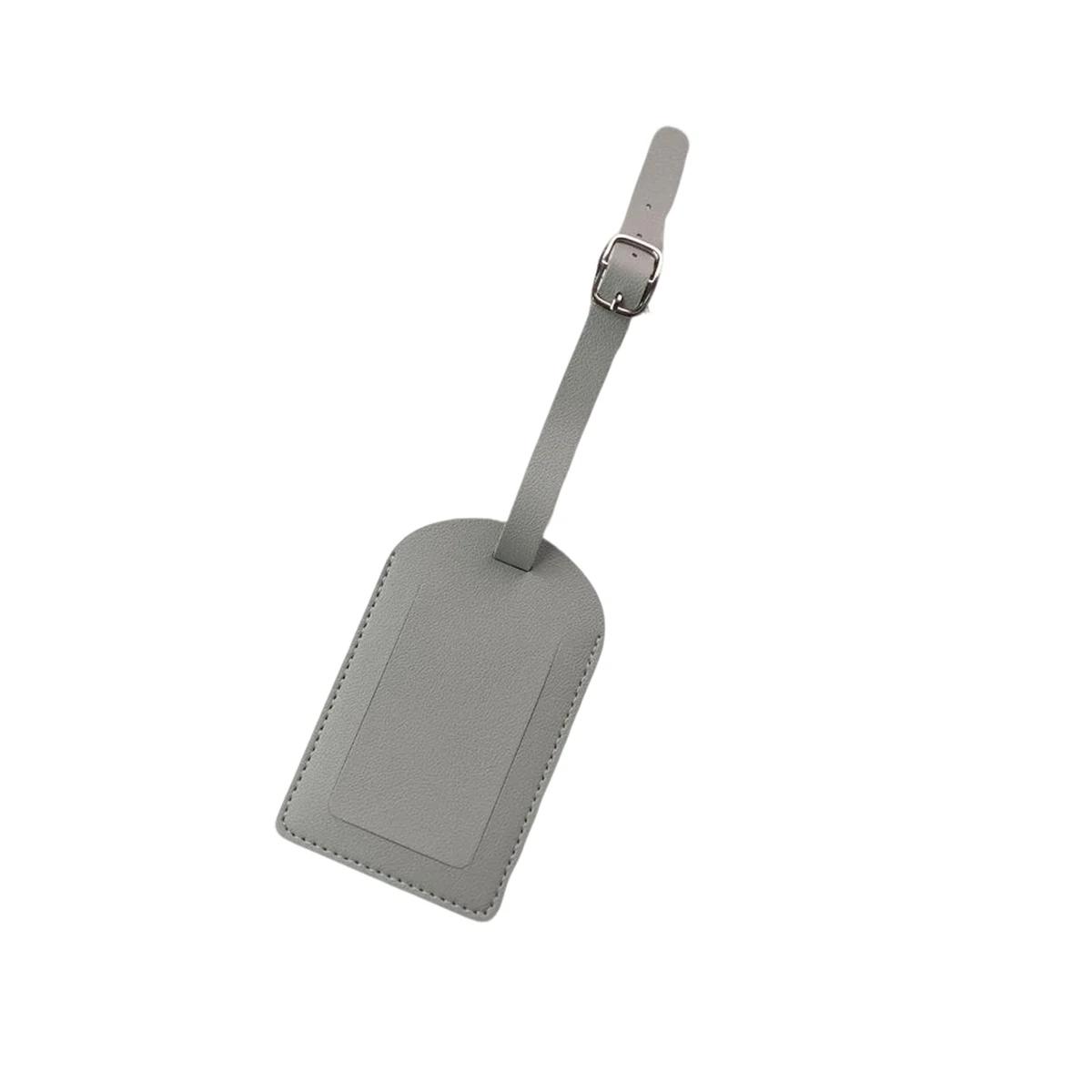 Synthetic Leather Luggage Tag With Privacy Cover And Adjustable Strap 1