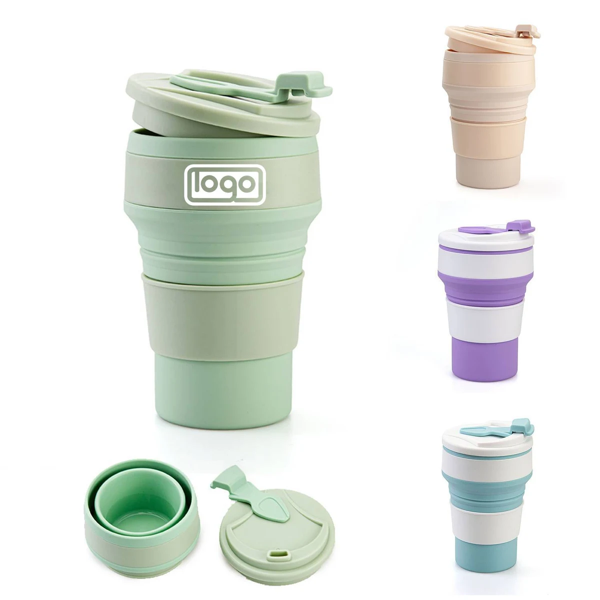 12 oz Portable Collapsible Coffee Cup 1