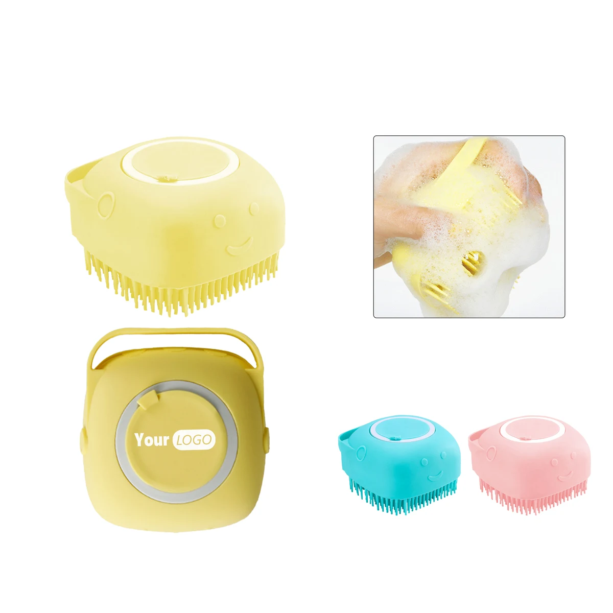 Silicone Dog Grooming Brush 1