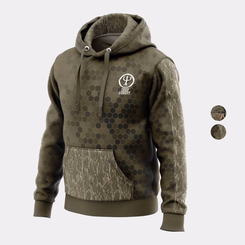 Mossy Oak® Men's 8.2 oz. Polar Fleece Pullover Hoodie with Kangaroo Pocket