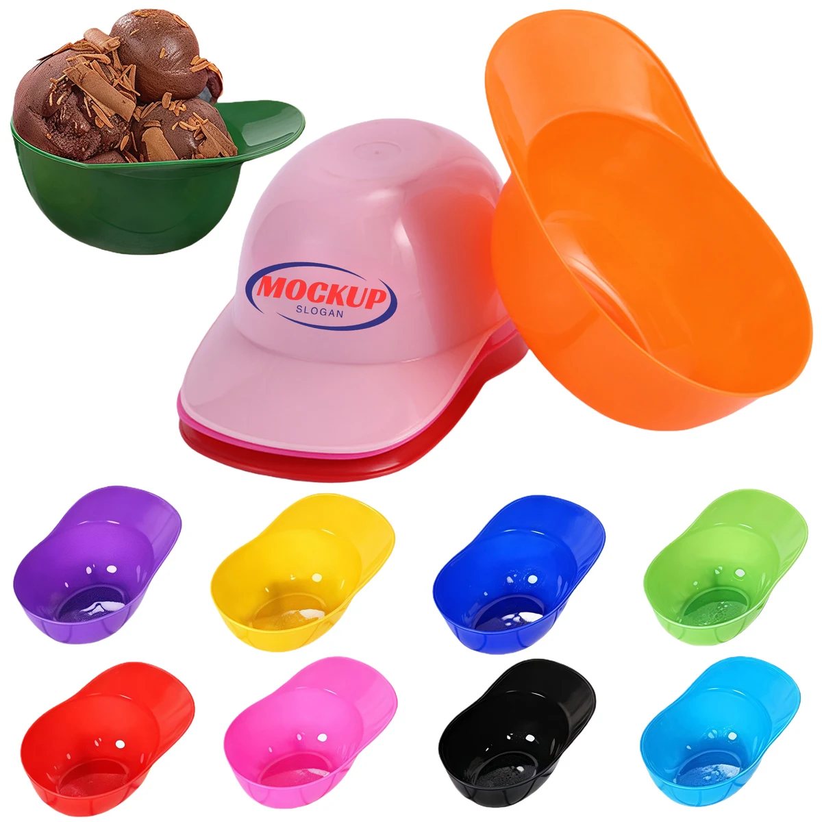 Mini Plastic Baseball Cap Bowl 1