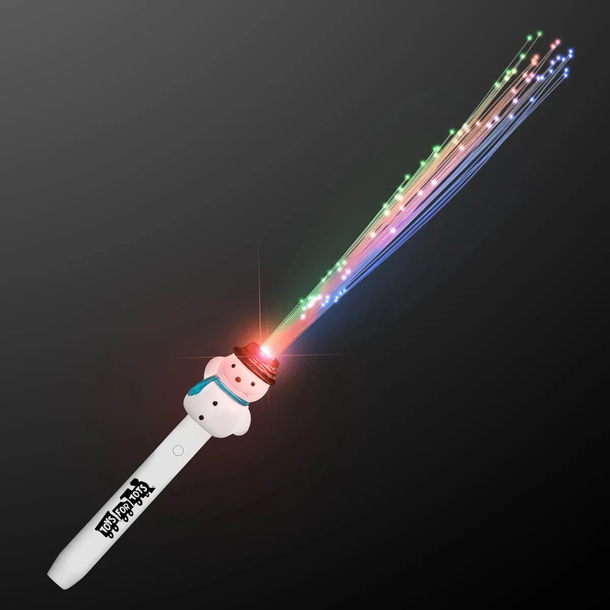 Fiber Optic Snowman Light Wand 1