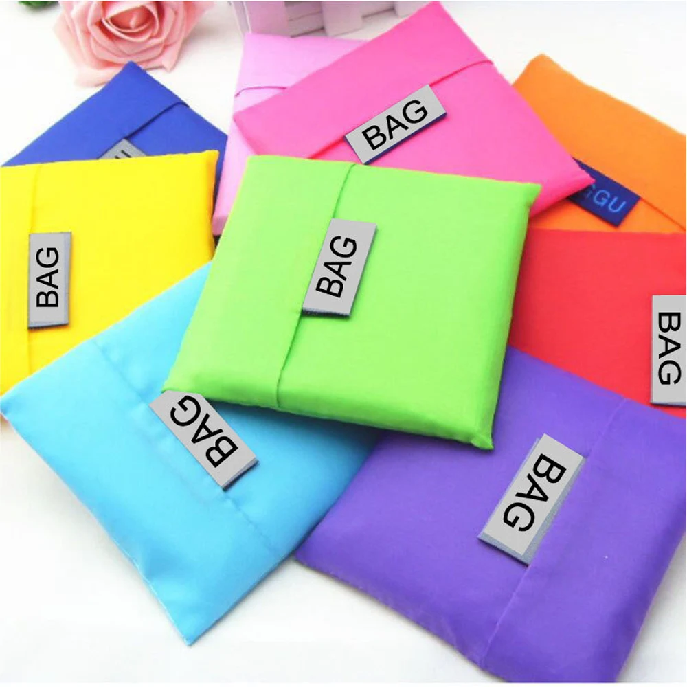 Foldable environmentally friendly polyester shopping bag 1