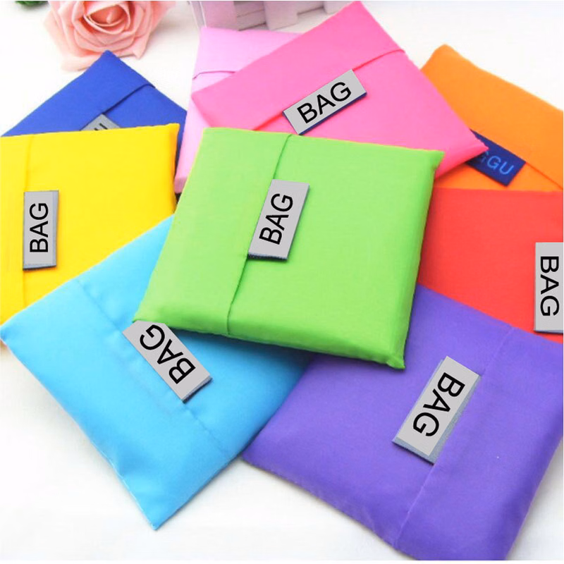 Foldable environmentally friendly polyester shopping bag