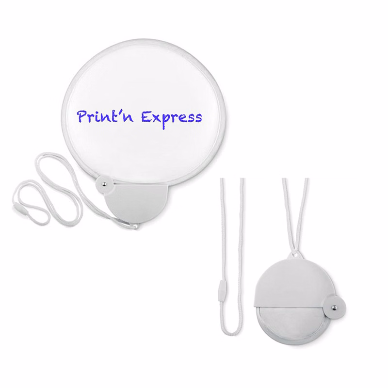 Foldable Polyester Fan With Cord