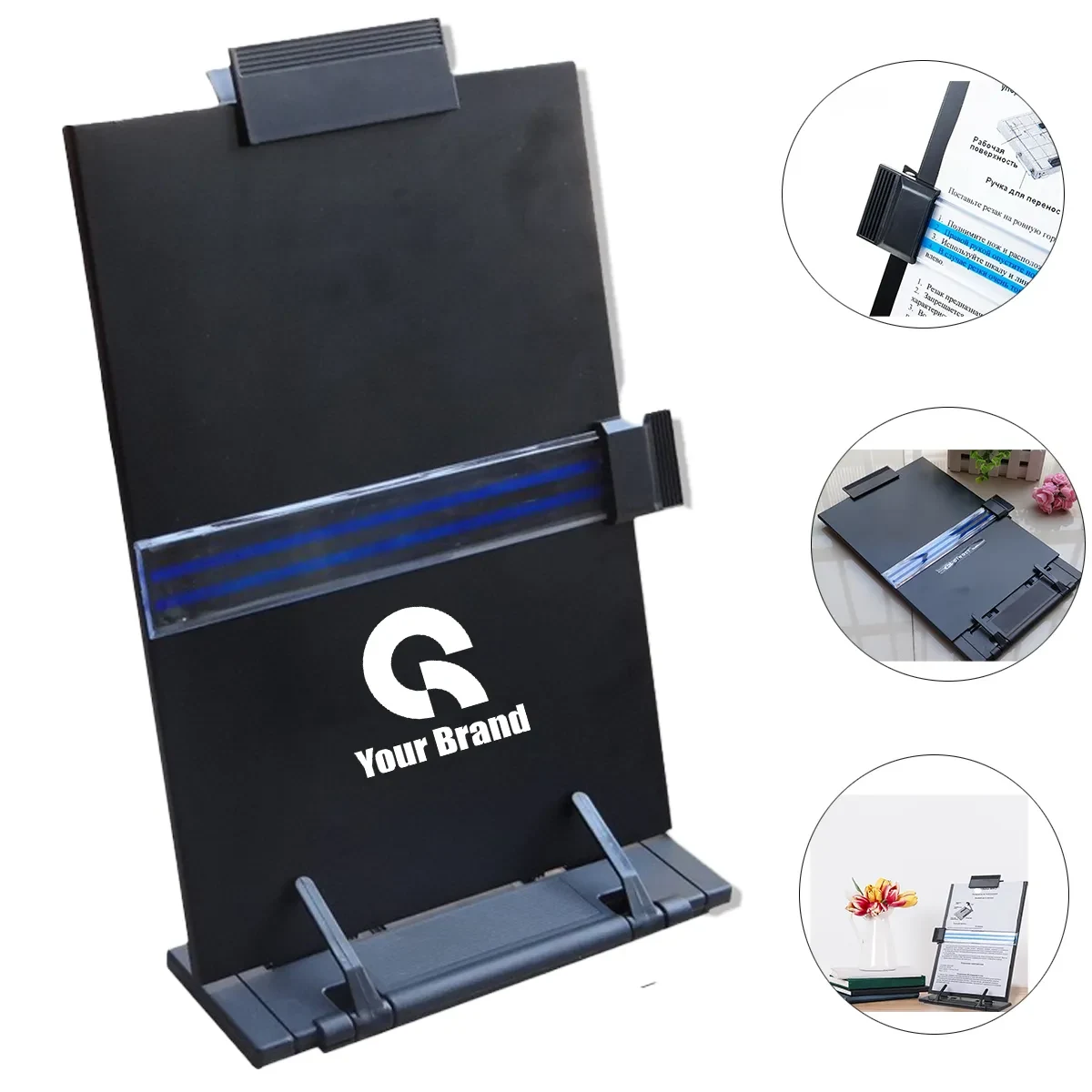 Adjustable Bookshelf File Rack Recipe Tablet Music Stand 1