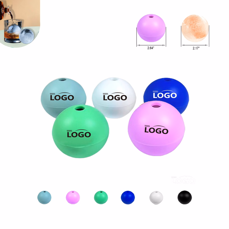 MOQ50 Round Sphere Silicone Whiskey Ice Ball Maker Mold