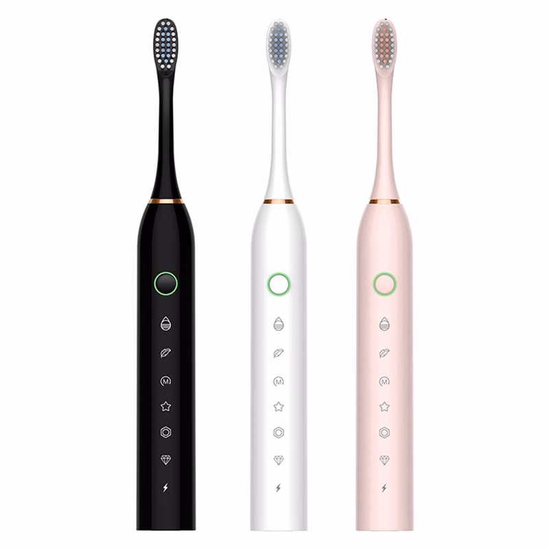 Rechargeable Electric Toothbrush With 3 Heads