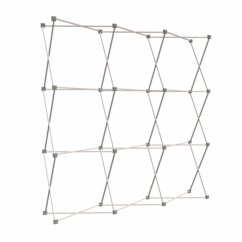 8' Straight Show 'N Rise Floor Display Frame Only