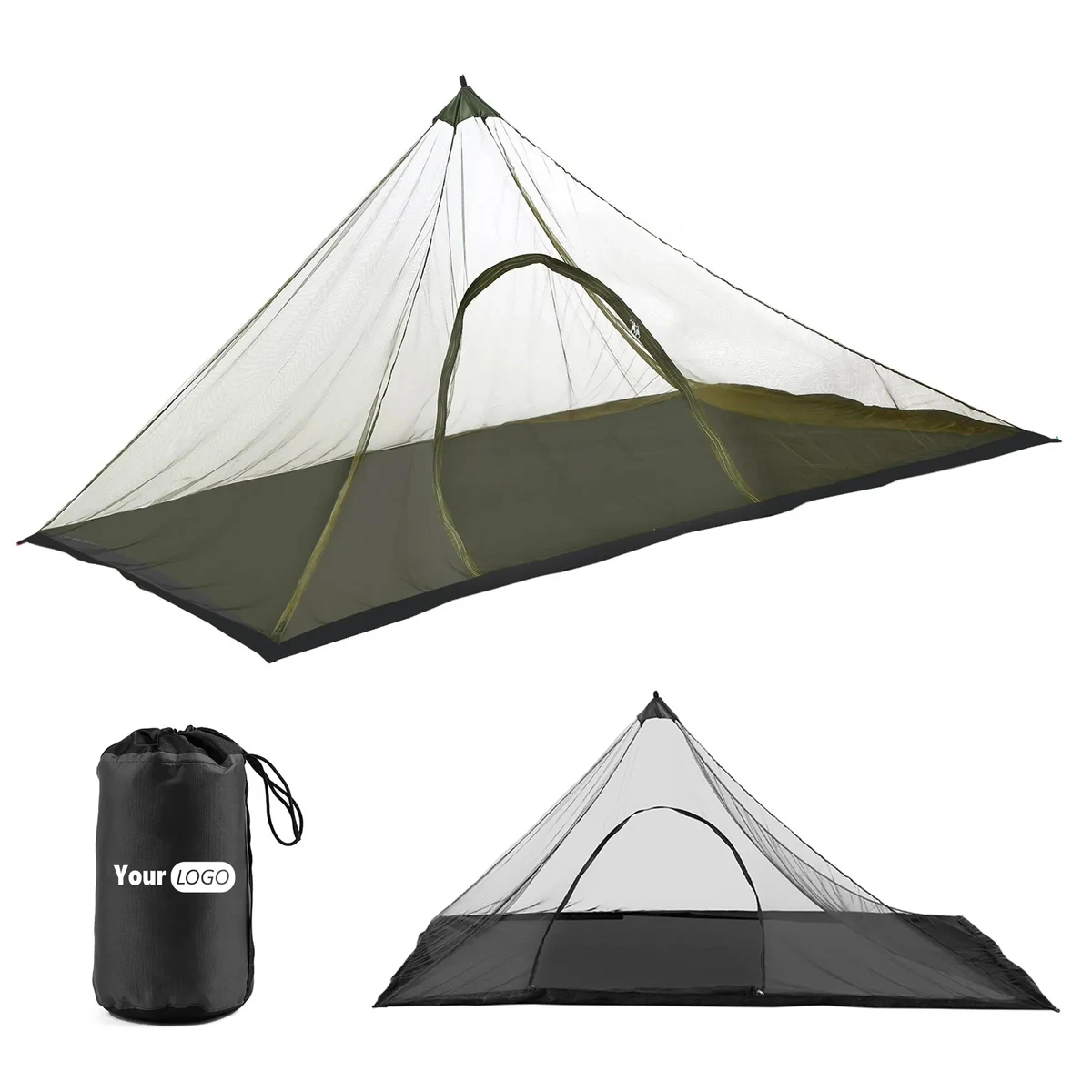 Polyester Portable Zipper Camping Mosquito Net 1