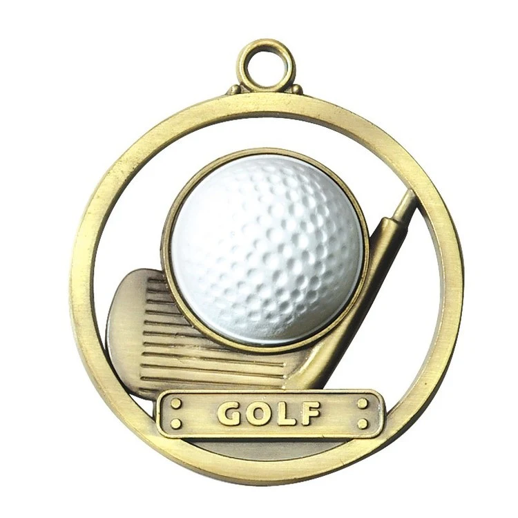 Golf Game Ball Medal, 2" 1