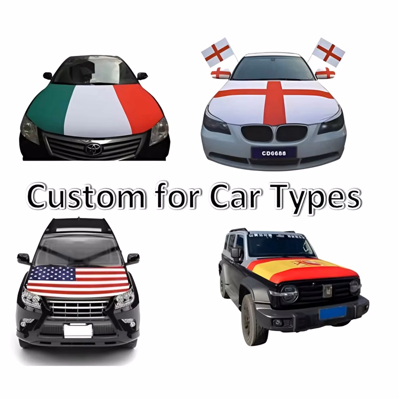 USA Print Car Hood Cover Flag