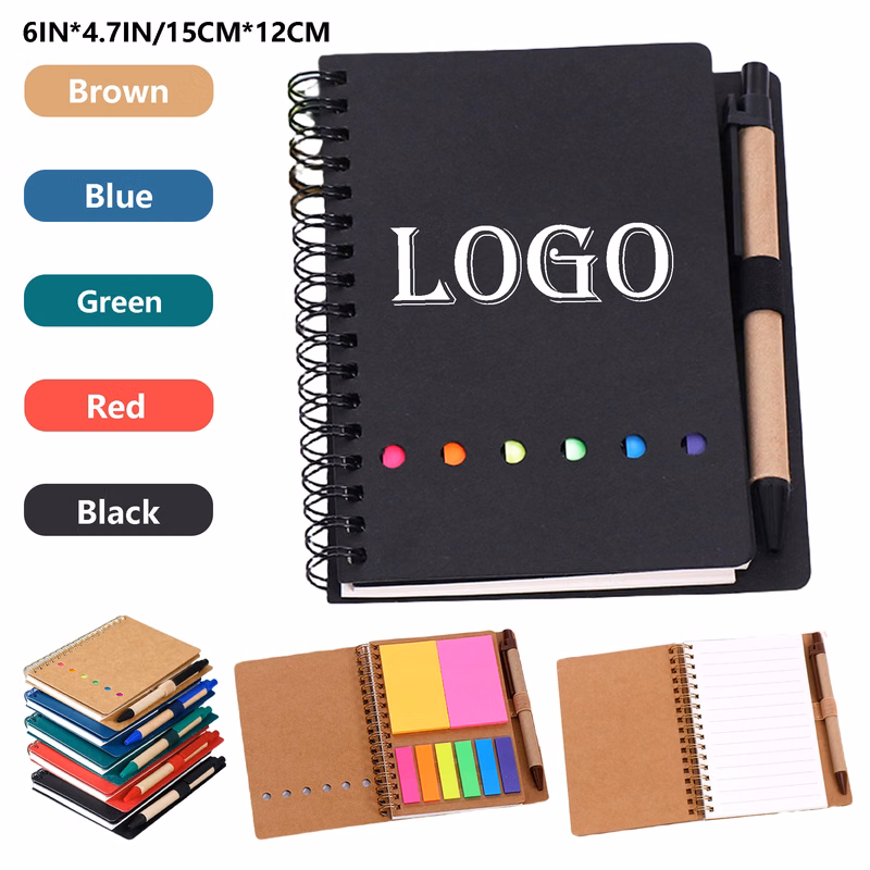 Multicolor Sticky Note Notebook with Pen MOQ50pcs