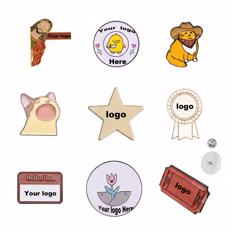 Custom-Designed Versatile Geometric Brooches And Badges