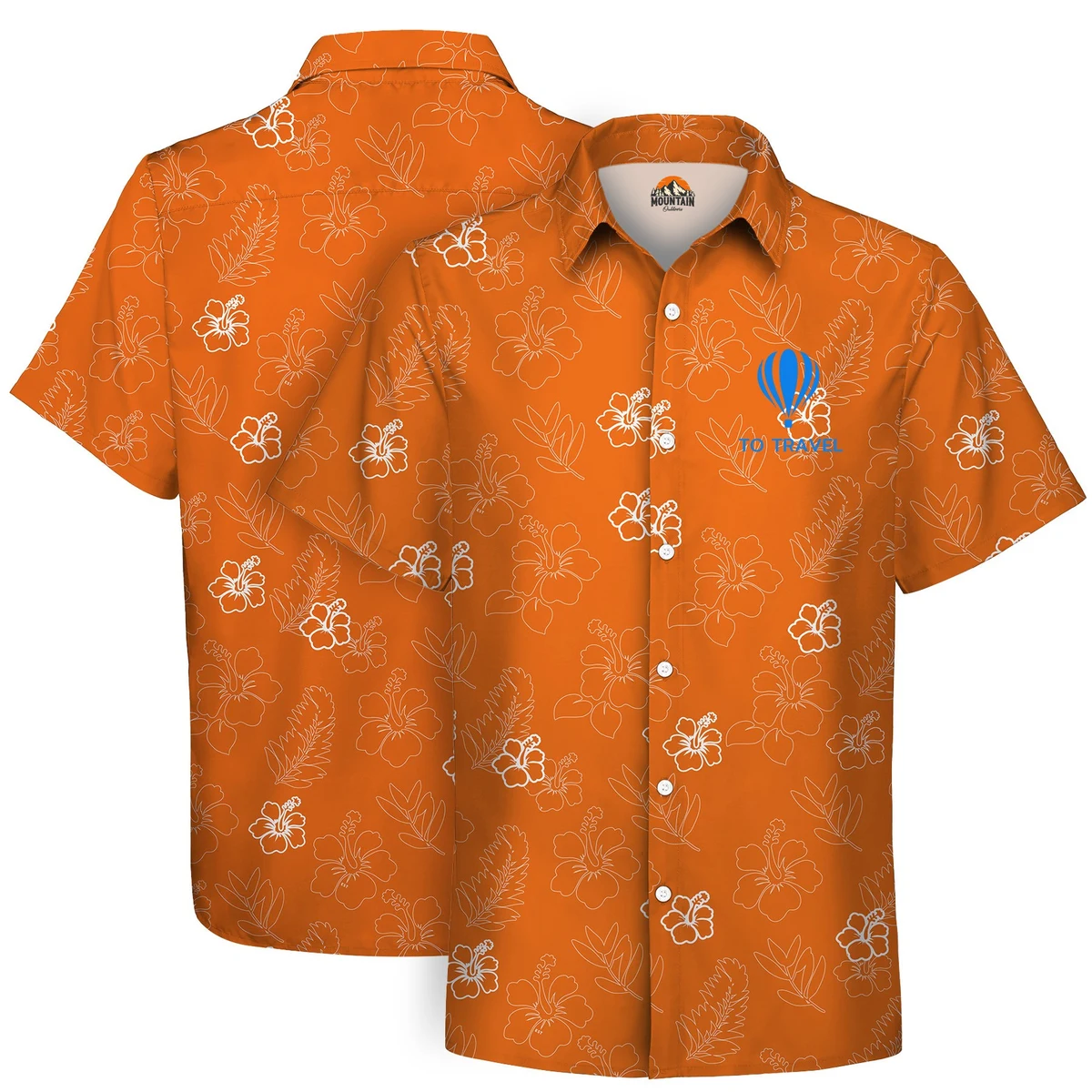 135gsm Custom Dye Sublimation Hawaiian Shirt-UPF 50+ 1