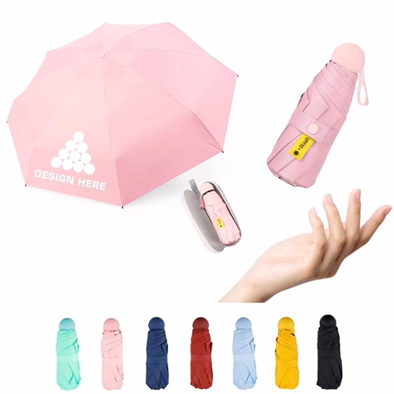 Travel Pocket Umbrella With Case 8 Ribs