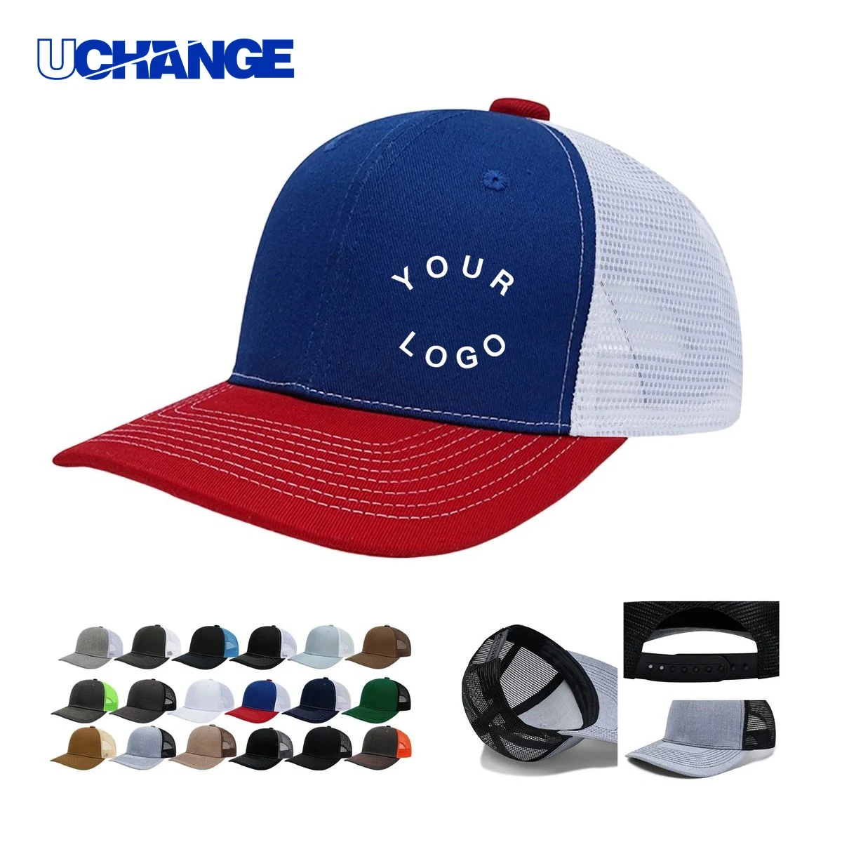 Classic Snapback Hat Headwear with Self Fabric Sweatband 1