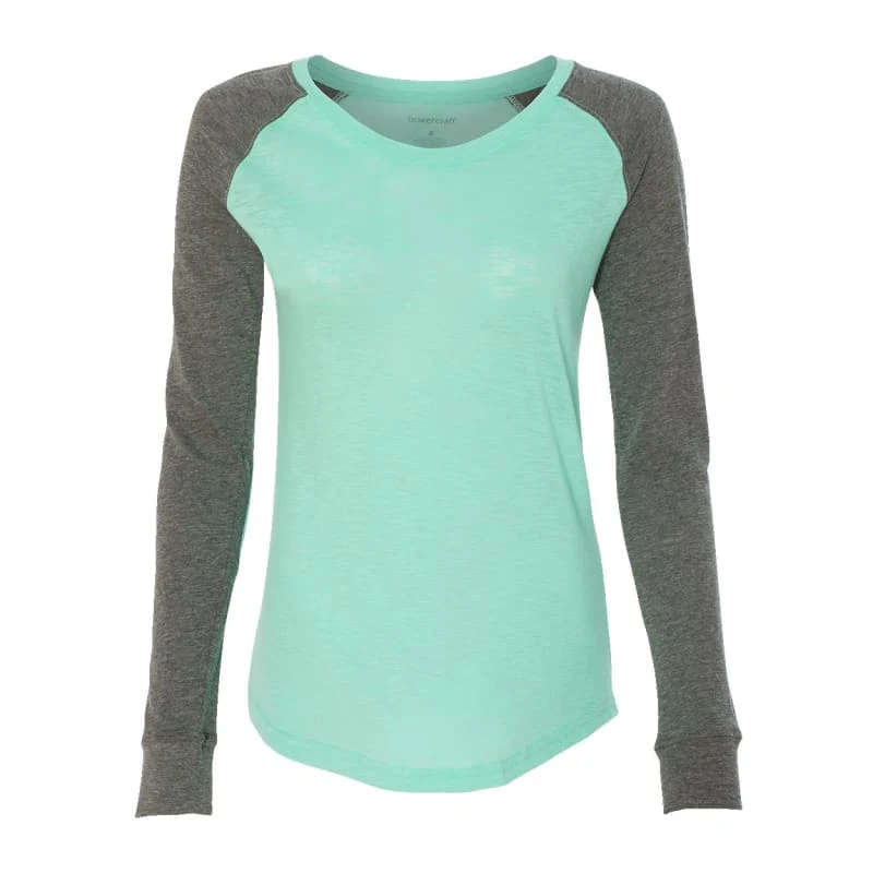 Boxercraft Women's Preppy Patch Slub Long Sleeve T-Shirt - T66 1
